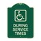 Signmission During Service Times With Graphic Heavy-Gauge Aluminum Architectural Sign, 24" x 18", G-1824-24119 A-DES-G-1824-24119 - alternate 1